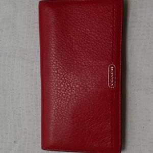 Coach checkbook wallet